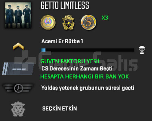 3 MADALYA | CSGO PRIME | GUVEN FAKTORU YESIL