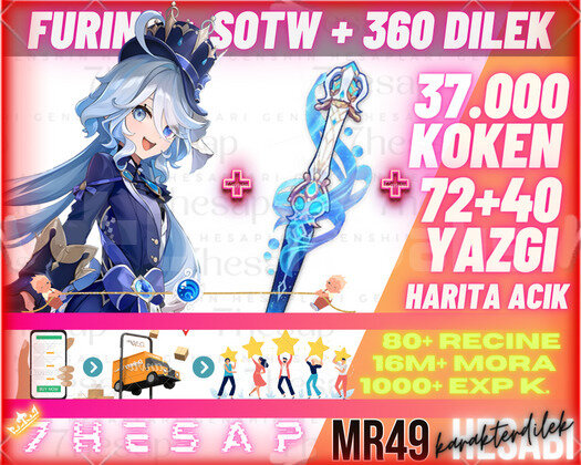 EU|MR49 Furina+SOTW. 360Dilek-37000Köken72+40Yazgı