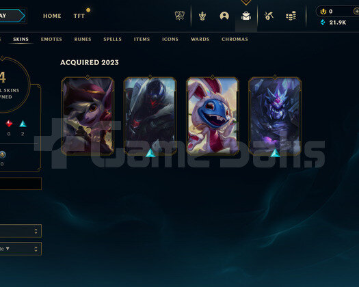TR Zümrüt 4 | 4 Kostüm - 21K Mö | LoL Hesap