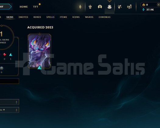 EUW Unranked | 1 Kostüm - 37K Mö | LoL Hesap