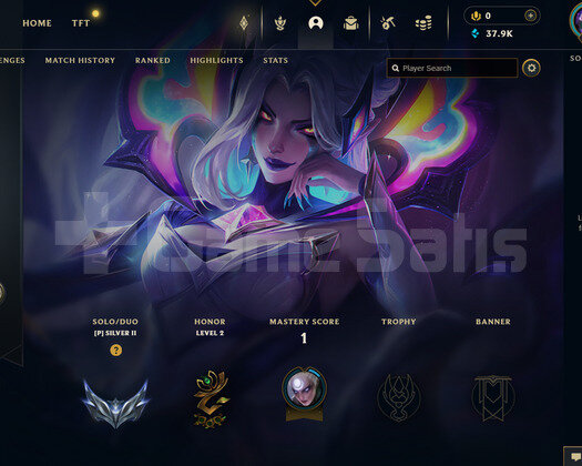 EUW Unranked | 1 Kostüm - 37K Mö | LoL Hesap
