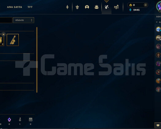 GOLD 2 LOL TR MAİL DEĞİŞEN 6 SKİNLİ HESAP