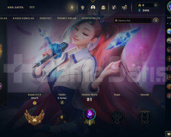 GOLD 2 LOL TR MAİL DEĞİŞEN 6 SKİNLİ HESAP