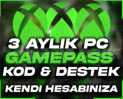 3 Aylık Kod Kendi Hesabına Xbox Gamepass PC