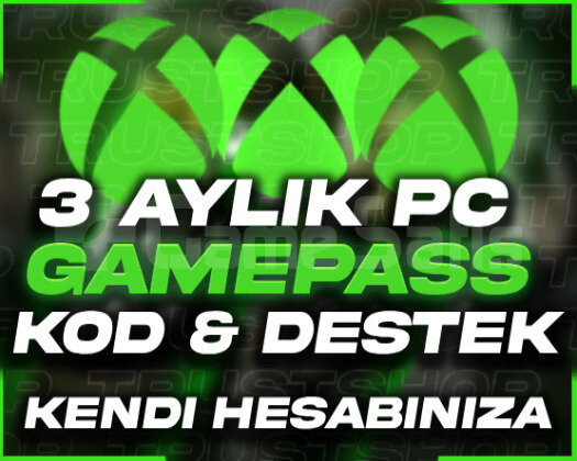 3 Aylık Kod Kendi Hesabına Xbox Gamepass PC