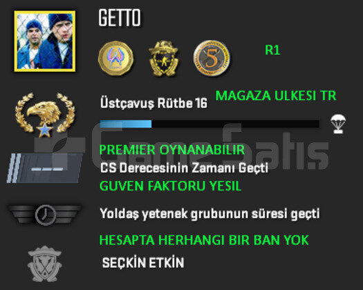 PREMIER ACIK | CSGO PRIME | MAGAZA TR YESIL FAKTOR