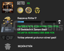 PREMIER ACIK | CSGO PRIME | GUVEN FAKTORU YESIL