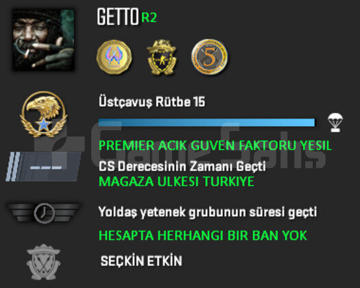 PREMIER ACIK | CSGO PRIME | MAGAZA TR YESIL FAKTOR