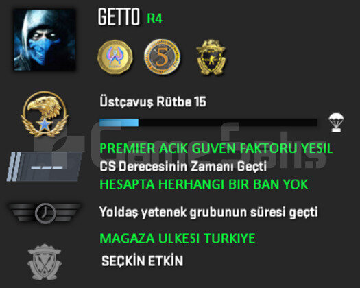 PREMIER ACIK | CSGO PRIME | MAGAZA TR YESIL FAKTOR