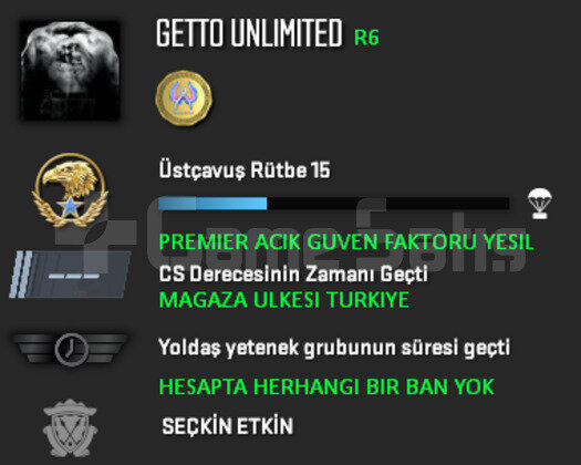 PREMIER ACIK | CSGO PRIME | MAGAZA TR YESIL FAKTOR