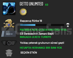 PREMIER ACIK | CSGO PRIME | MAGAZA TR YESIL FAKTOR