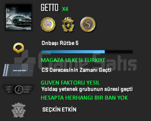 3 MADALYA | CSGO PRIME | MAGAZA TR YESIL FAKTOR