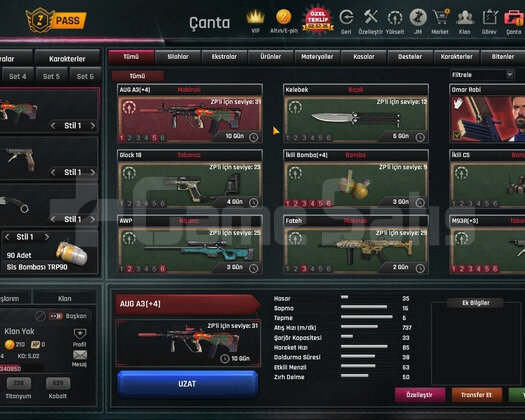 34 Level Sınırsızlı Zula Hesabı