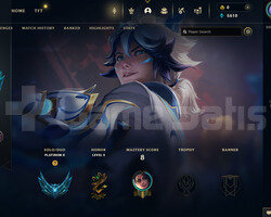 EUW Plat 2 | 1 Kostüm - 20 Hero | LoL Hesap