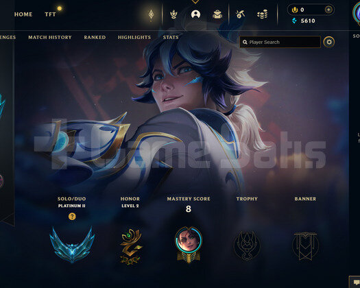 EUW Plat 2 | 1 Kostüm - 20 Hero | LoL Hesap