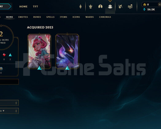 TR Plat 4 | 2 Kostüm - 26K Mö | LoL Hesap