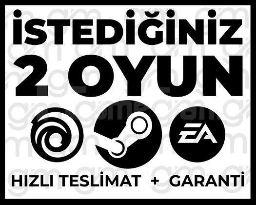 İSTEDİĞİNİZ 2 OYUN + GARANTİ & DESTEK
