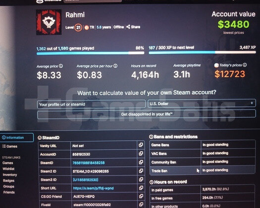 STEAM FULL DOLU HESAP