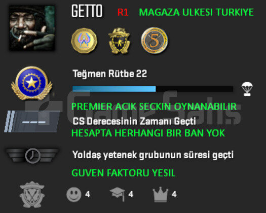 PREMIER ACIK | CS2 PRIME | MAGAZA TR YESIL FAKTOR