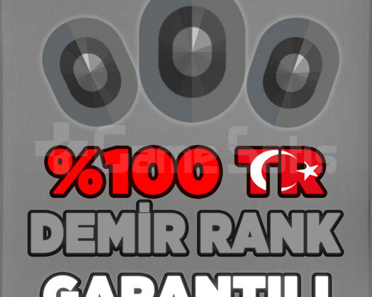 TR DEMİR RANK SKİN GARANTİLİ VIP+ HESAPLAR