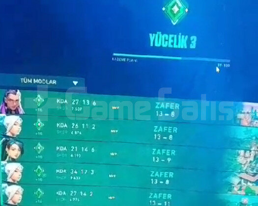 Valo yüce3 fresh hesap