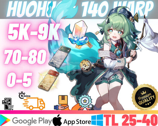 EU | TL25+ HuoHuo+140+WARP - 5000JADE + 70+0PASS