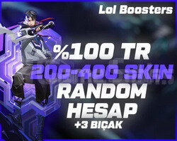+5000SATIŞ/TR SUNUCU 200-400 SKİN +3 BIÇAK GARANTİ