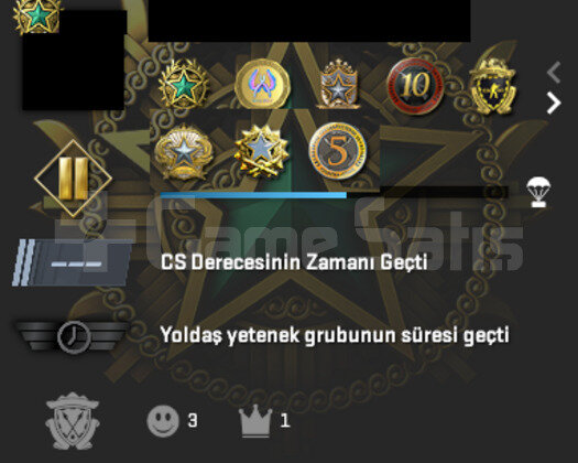 9 NADIR MADALYA & 1153 SAATLİ & 10 LVL STEAM &