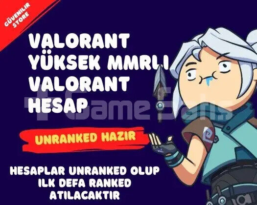 Valorant Mail Onaysız Hazır Unranked Hesap