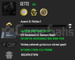 3 MADALYA | CS2 PRIME | GUVEN FAKTORU YESIL