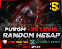 PUBG MOBİLE +30 LEVEL RANDOM /+2500SATIŞ