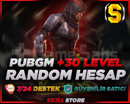 PUBG MOBİLE +30 LEVEL RANDOM /+2500SATIŞ
