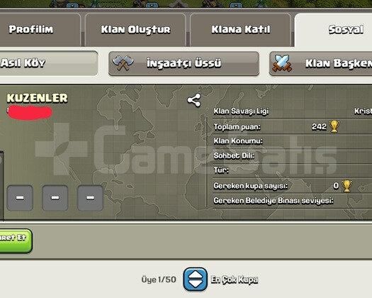 16 LEVEL KUZENLER KLANI HEMEN TESLİM