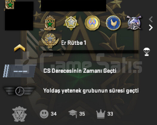 7 NADIR MADALYA & 1144 SAATLİ & 11 LVL STEAM &