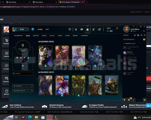 tr elmas 2 80 lp +35 lp 54lvl çar