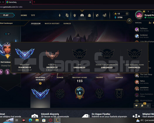 tr elmas 2 80 lp +35 lp 54lvl çar