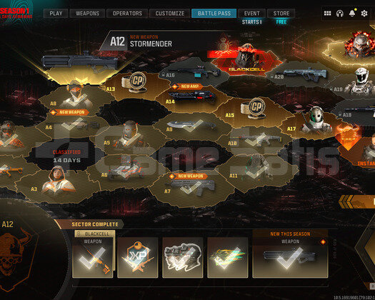 WARZONE GALACTİC MİND + BATTLEPASSLI + 1200 CP Lİ