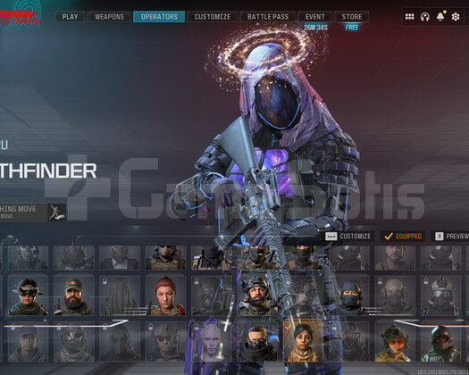 WARZONE GALACTİC MİND + BATTLEPASSLI + 1200 CP Lİ