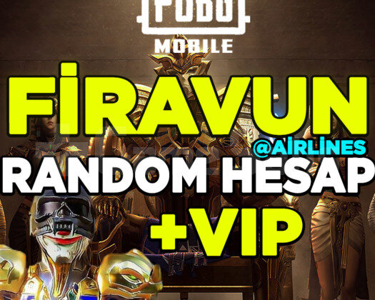 PUBG MOBİLE FİRAVUN VİP RANDOM HESAP / +1400 SATIŞ