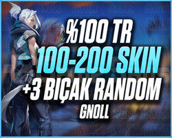 +5000SATIŞ/TR SUNUCU 100-200 SKİN +2 BIÇAK GARANTİ
