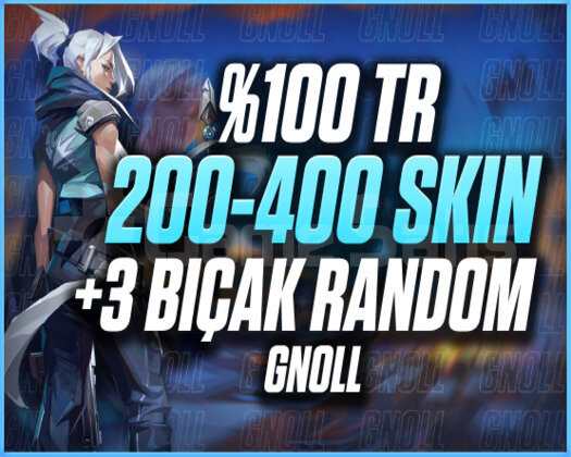 +5000SATIŞ/TR SUNUCU 200-400 SKİN +2 BIÇAK GARANTİ