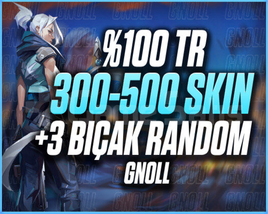 +5000SATIŞ/TR SUNUCU 300-500 SKİN +2 BIÇAK GARANTİ