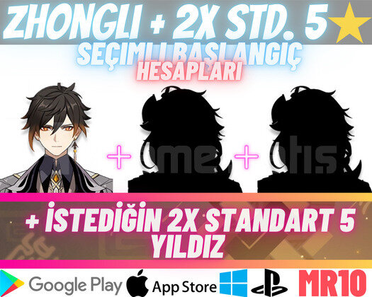 EU | MR10 Zhongli + 2x Seçimli STD 5 Yıldız