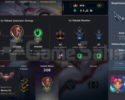 2015 KURULUM +200 LVL 74 SKİN LOL HESABI