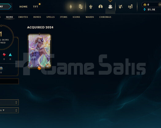 TR Plat 4 | 1 Kostüm - 21K Mö | LoL Hesap