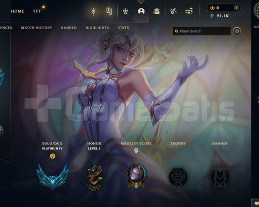 TR Plat 4 | 1 Kostüm - 21K Mö | LoL Hesap