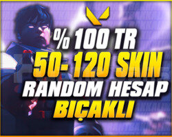 100TR 50-120 ULTRA VIP BIÇAKLI VALORANT HESAPLARI