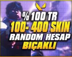 100TR 100-400 ULTRA VIP BIÇAKLI VALORANT HESAPLARI