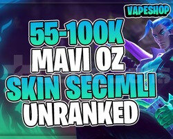TR-EUW +55K SKİN SEÇİLEBİLİR 30 LEVEL UNRANKED