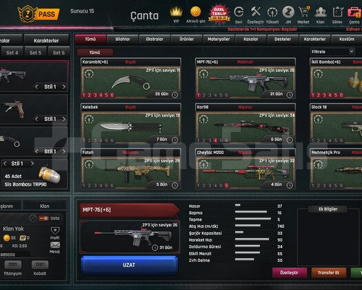 46 LEVEL +6 SET ZULA HESABI | 1 DAKİKADA TESLİM!